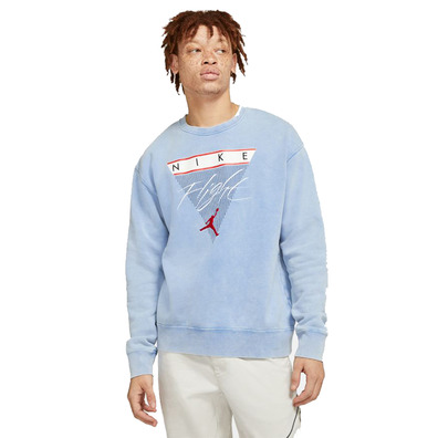 Jordan Flight Fleece Men\'s Graphic Fleece Crew "Blue"