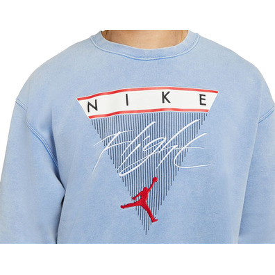 Jordan Flight Fleece Men\'s Graphic Fleece Crew "Blue"