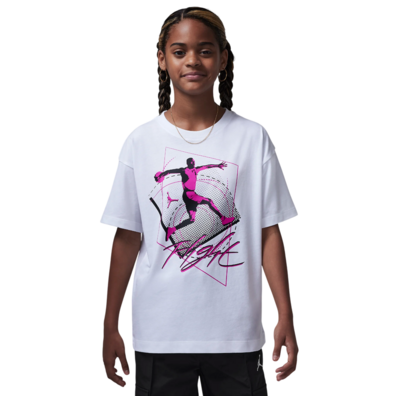 Jordan Girls JDB Flight Time Warp T-Shirt "White"