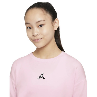 Jordan Girls Jumpman Essentials Crew Pullover "Pink Foam"