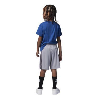 Set Jordan Infants JDB Court Air Tee + Short Mesh Set "Cemen Grey-True Blue"