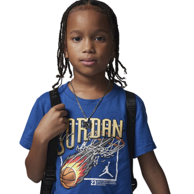 Set Jordan Infants JDB Court Air Tee + Short Mesh Set "Cemen Grey-True Blue"