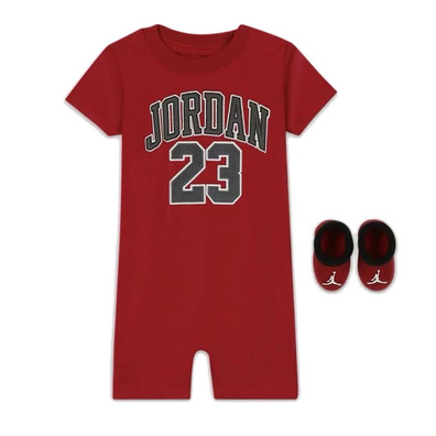 Jordan Infants Romper und Booties Set "Gym Red"