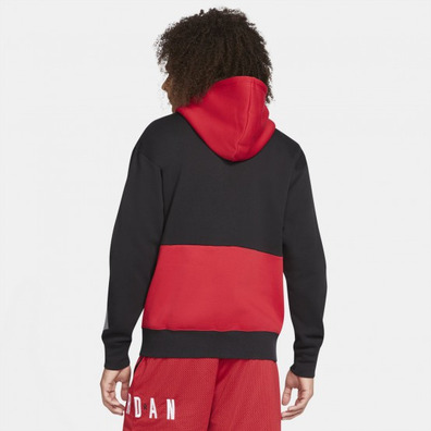 Jordan Jumpman Air Graphic Fleece Pullover "Black-Gym Red"