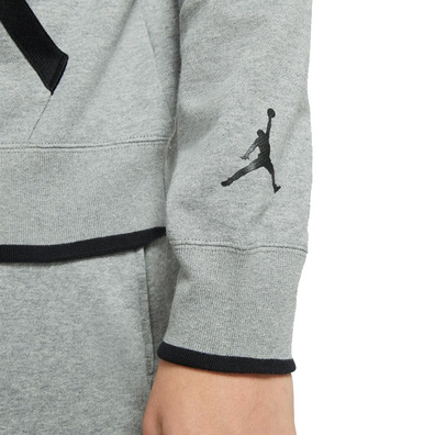 Jordan Jumpman Classics Printed Fleece Pullover "Grey"