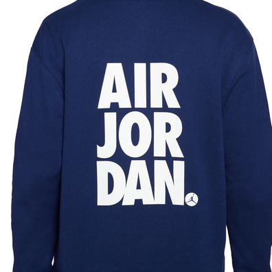 Jordan Jumpman Classics Printed Fleece Pullover "Navy"