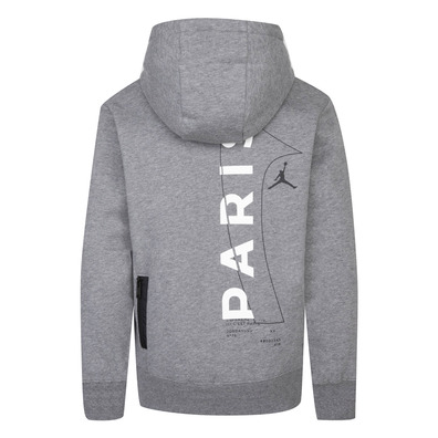 Jordan Kids Paris Saint-Germain Französisch Terry Pullover Hoodie "Carbon"