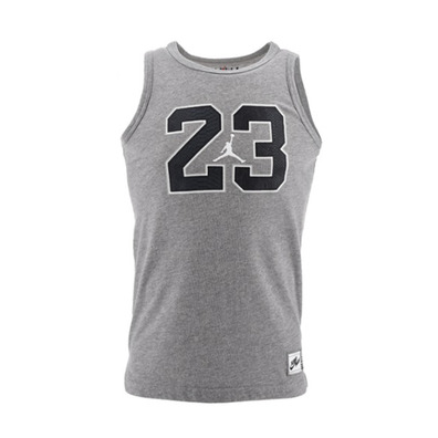 Jordan Kids 23 Etile Big Logo Tank Top "Carbon"