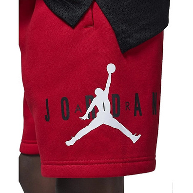 Jordan Kids Jumpman Logo Nachhaltige Fleece Shorts \\'Red\ \'