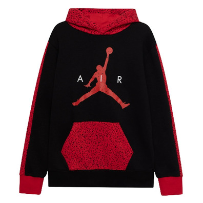 Jordan Infants Air Speckle Fleece Pullover Hoodie "Gym Red"