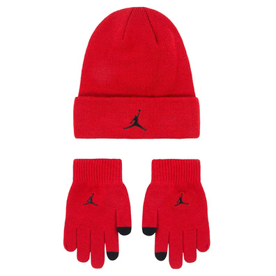 Jordan Kids Essential Beanie und Handschuhe 2Piece Set "Red Gym"