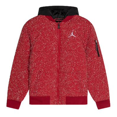 Jordan Kid\'s Hooded gepolsterter Bomber "Gym Red"