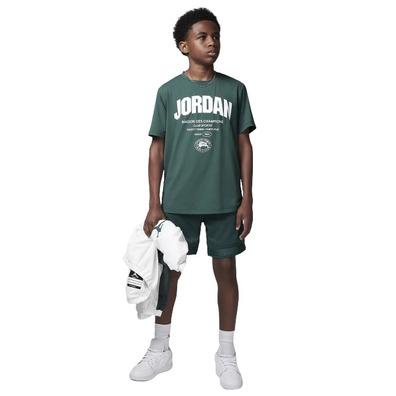 Jordan Kids JBD Des Champion DRI-FIT Tee "Oxidized Green"