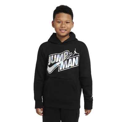 JDB für Kinder Jumpman X Nike Iridescent Hoodie "Black"