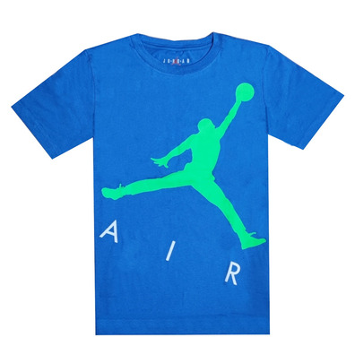 Jordan Kids Jumping Big Air Logo Tee "DK Marina Blue"