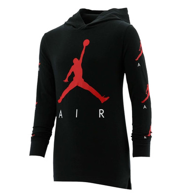 Jordan Kids Jumpman Air HBR T-Shirt L/S Kapuze "Schwarz"