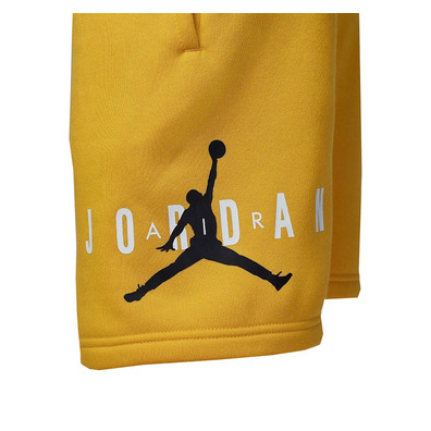 Jordan Kinder Jumpman Logo Nachhaltige Fleece Shorts "Yellow Ocre"