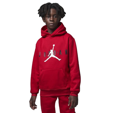 Jordan Kinder Jumpman Logo Nachhaltige Hoodie "Gym Red"