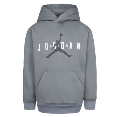 Jordan Kinder Jumpman Logo Nachhaltige Hoodie "Smoke Grey"