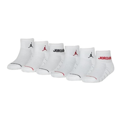 Jordan Kids Legend Viertel Socken 6 Paar "Weiß"