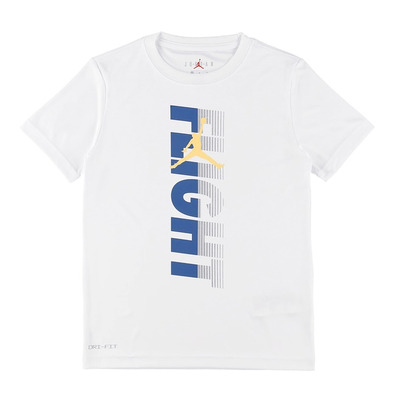 Jordan Kids Statische Flug Dri-Fit Tee "Weiß"