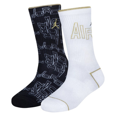 Jordan Kids Take Flight Holiday Shine Crew Socken (2 Pack)