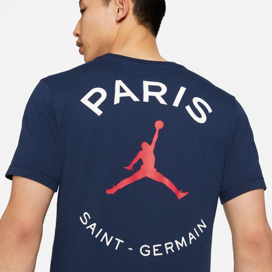 Jordan Paris Saint-Germain Logo Herren T-Shirt "Navy"