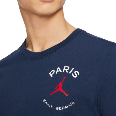 Jordan Paris Saint-Germain Logo Herren T-Shirt "Navy"