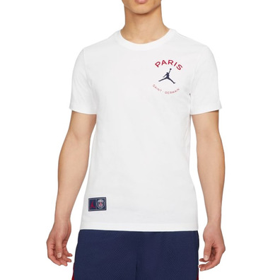 Jordan Paris Saint-Germain Logo Herren T-Shirt "White"