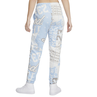 Jordan Women\'s Fleece Allover Printed Pants "Celestine Blue"