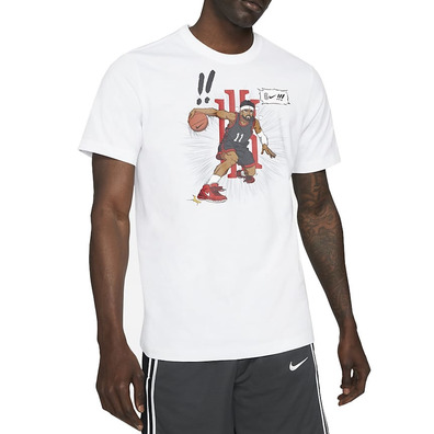 Ich bin hier. Logo Herren Basketball T-Shirt "White"