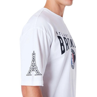 Neue Era Brooklyn Netze NBA Paris Spiele Überdimensionales T-Shirt