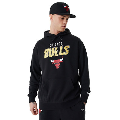 Neue Ära Chicago Bulls Team Script Oversized Hoodie