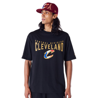 Neu Era Cleveland Cavaliers NBA Paris Spiele Überdimensionales T-Shirt