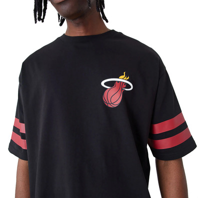 Die neue Ära Miami Heat Arch Graphic Oversized T-Shirt