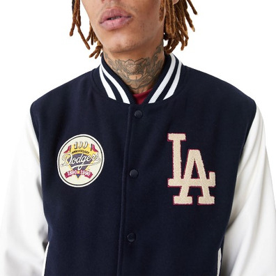 Neue Era MLB L.A Dodgers Large Logo Varsity Jacke "Navy "