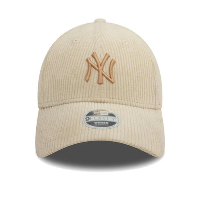 New Era MLB Frau NY Yankees Cord 9FORTY Einstellbare Kappe "Light Beige"