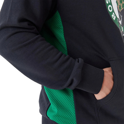 Neu Era NBA Boston Celtics Mesh Panel Oversized Pullover Hoodie