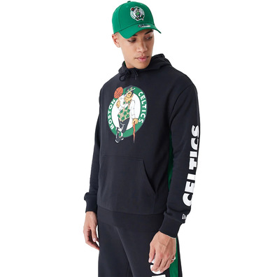 Neu Era NBA Boston Celtics Mesh Panel Oversized Pullover Hoodie