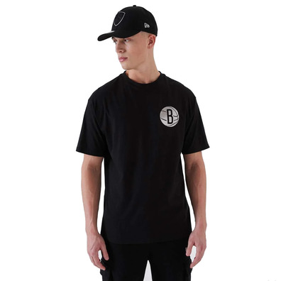 Neue Ära NBA Brooklyn Nets Metallic Tee "Black-Silver"