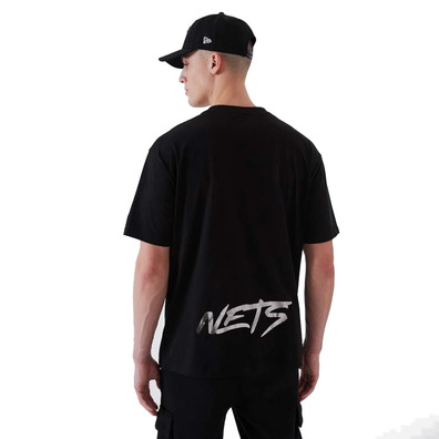 Neue Ära NBA Brooklyn Nets Metallic Tee "Black-Silver"