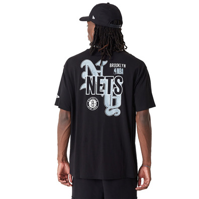 New Era NBA Brooklyn Nets Team Graphic Oversized T-Shirt