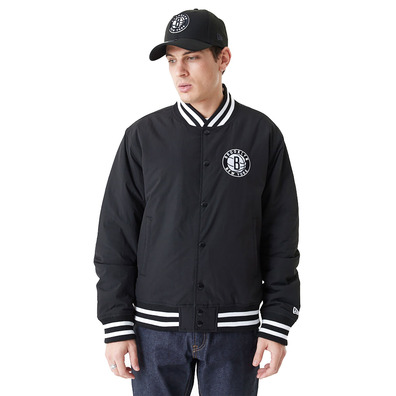 Neue Era NBA Brooklyn Nets Team Script Bomber Jacke