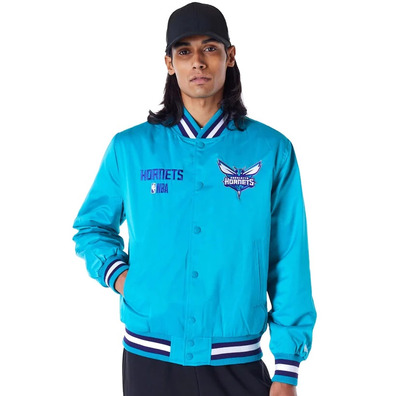 Neuzeit NBA Charlotte Hornets Satin Bomberjacke "Turquoise"