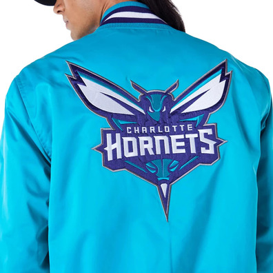 Neuzeit NBA Charlotte Hornets Satin Bomberjacke "Turquoise"