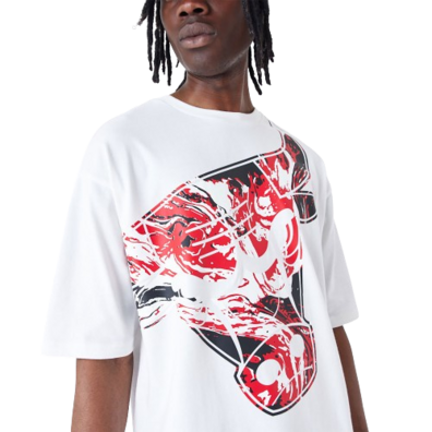 Neu Era NBA Chicago Bulls All Over Print Infill Überdimensionales T-Shirt