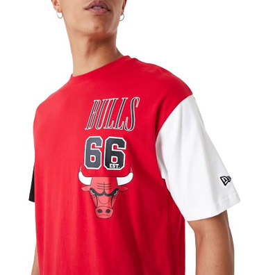 Neu Era NBA Chicago Bulls Schnitt Sew überdimensionales T-Shirt