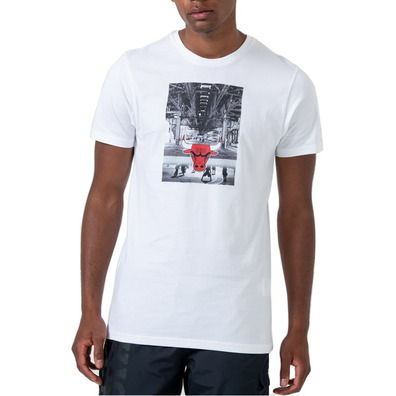 New Era NBA Chicago Bulls Graphic Photo Print Tee