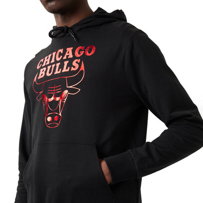 Neu Era NBA Chicago Bulls Logo Foliendruck "Black-Red Metallic"