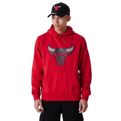 Neu Era NBA Chicago Bulls Logo Outline Pollover Hoodie "Red"